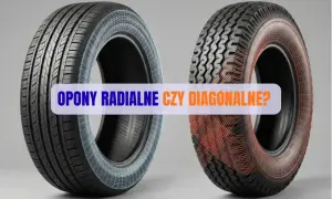 Dwa rodzaje opon: radialna z siatką i diagonalna z opasaniem, porównanie ich konstrukcji.