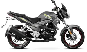 Szary motor Barton z żółtymi akcentami, idealny jako motor bez prawa jazdy dla początkujących.