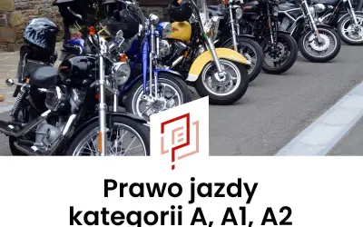 Rząd motocykli i kasków. Dowiedz się, ile kosztują prawo jazdy na motor kategorii A, A1, A2.