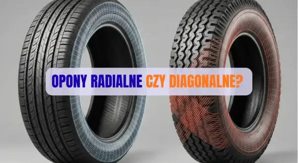Dwa rodzaje opon: radialna z siatką i diagonalna z opasaniem, porównanie ich konstrukcji.
