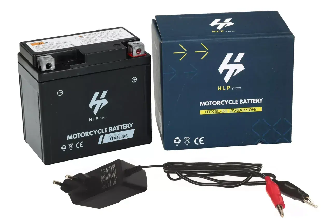 Akumulator motocyklowy HLPmoto HTX5L-BS 12V5Ah. Zastanawiasz się, akumulator AGM czy żelowy? Ten model to świetny wybór.